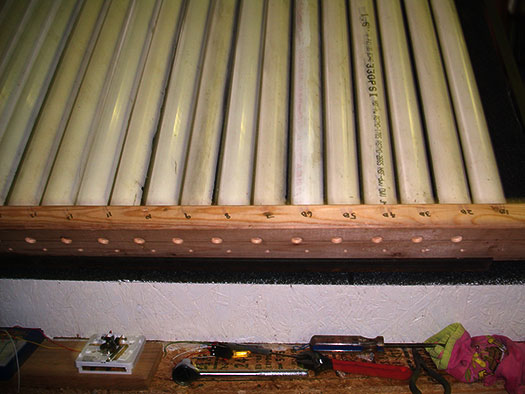Tube unit rotated white side up