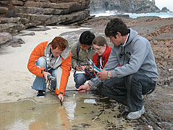 Students from four countries measure temperature and salinity