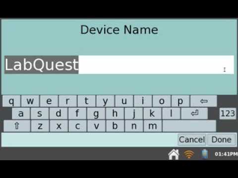 Changing the Name of your LabQuest 2
