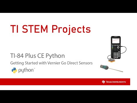 TI-84 Plus CE Python Calculator and Vernier Science Education GDX Wireless Sensors