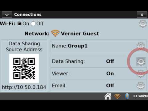 Enable Data Sharing with LabQuest 2