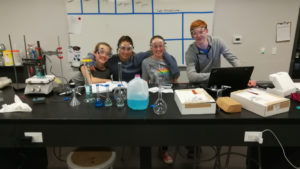 Students researched a low-cost, electrochemical method for extracting copper from solutions (image provided by BASIS Flagstaff Charter School).