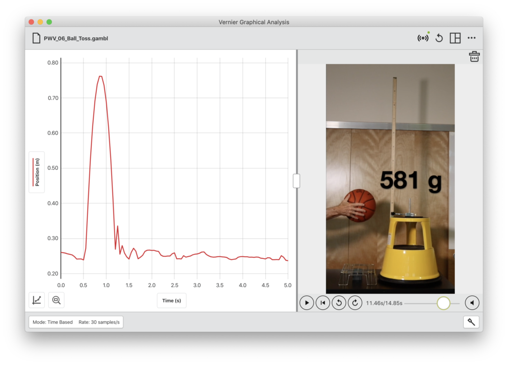 Ball Toss Experiment