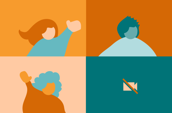 Video meeting illustration