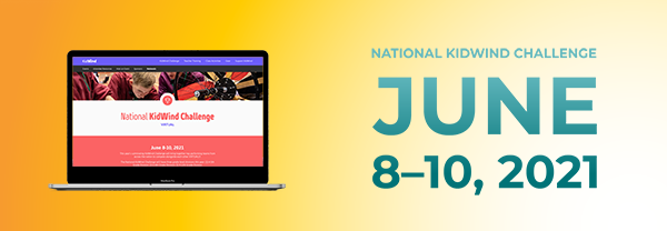 Graphic promoting National KidWind Challenge, June 8–10, 2021