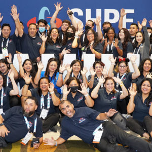 SHPE members posing for camera