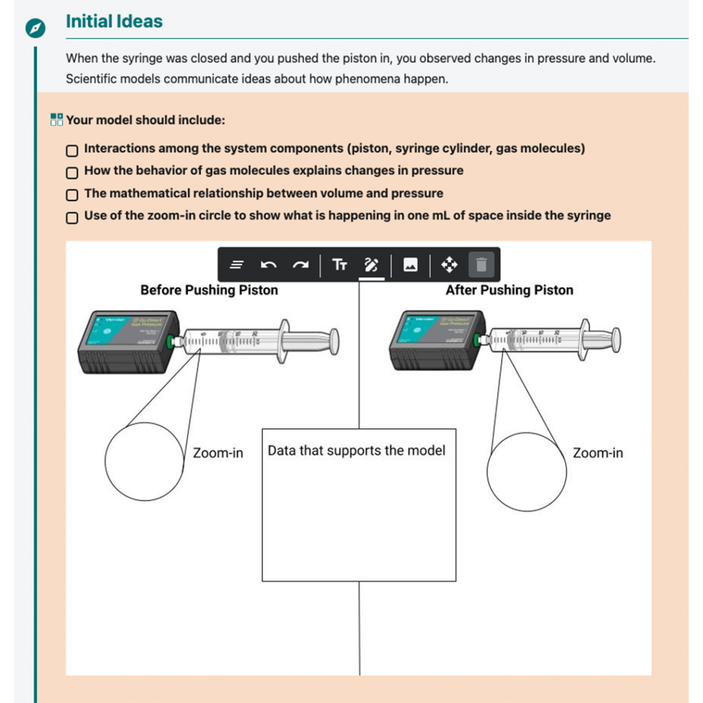 An example of a model within Vernier Connections